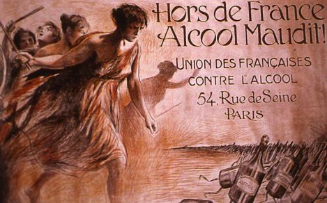 affiche union des Françaises contre l'alcool - santé étudiant