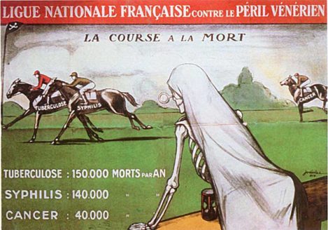 affiche péril vénérien - santé étudiant