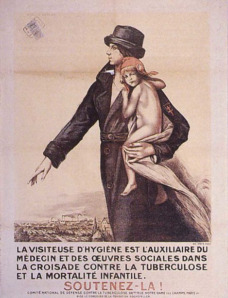 Tuberculose 1920 la visiteuse - santé étudiant