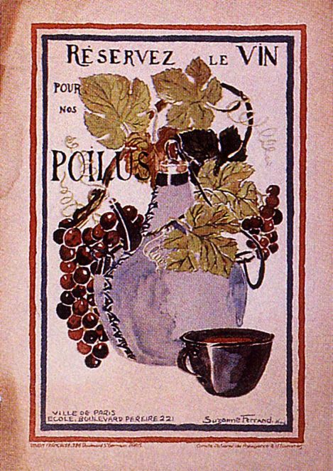 réservez le vin pour nos poilus - santé étudiant